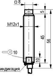 Габариты ISB Z2F-31P-0,1-LP